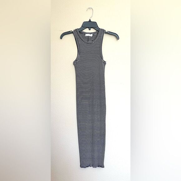 The Hanger Striped Racerback Ribbed Bodycon Midi Dress - Picture 1 of 7